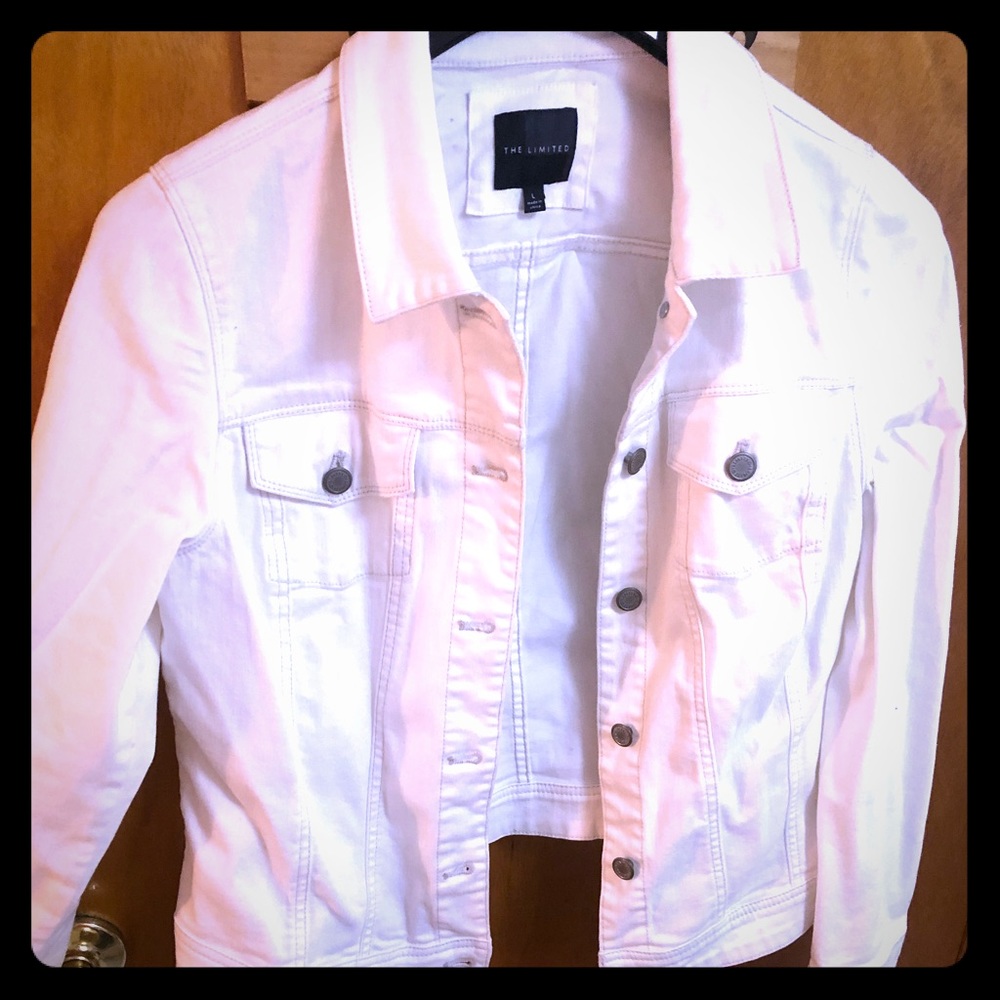 White The Limited Jean jacket